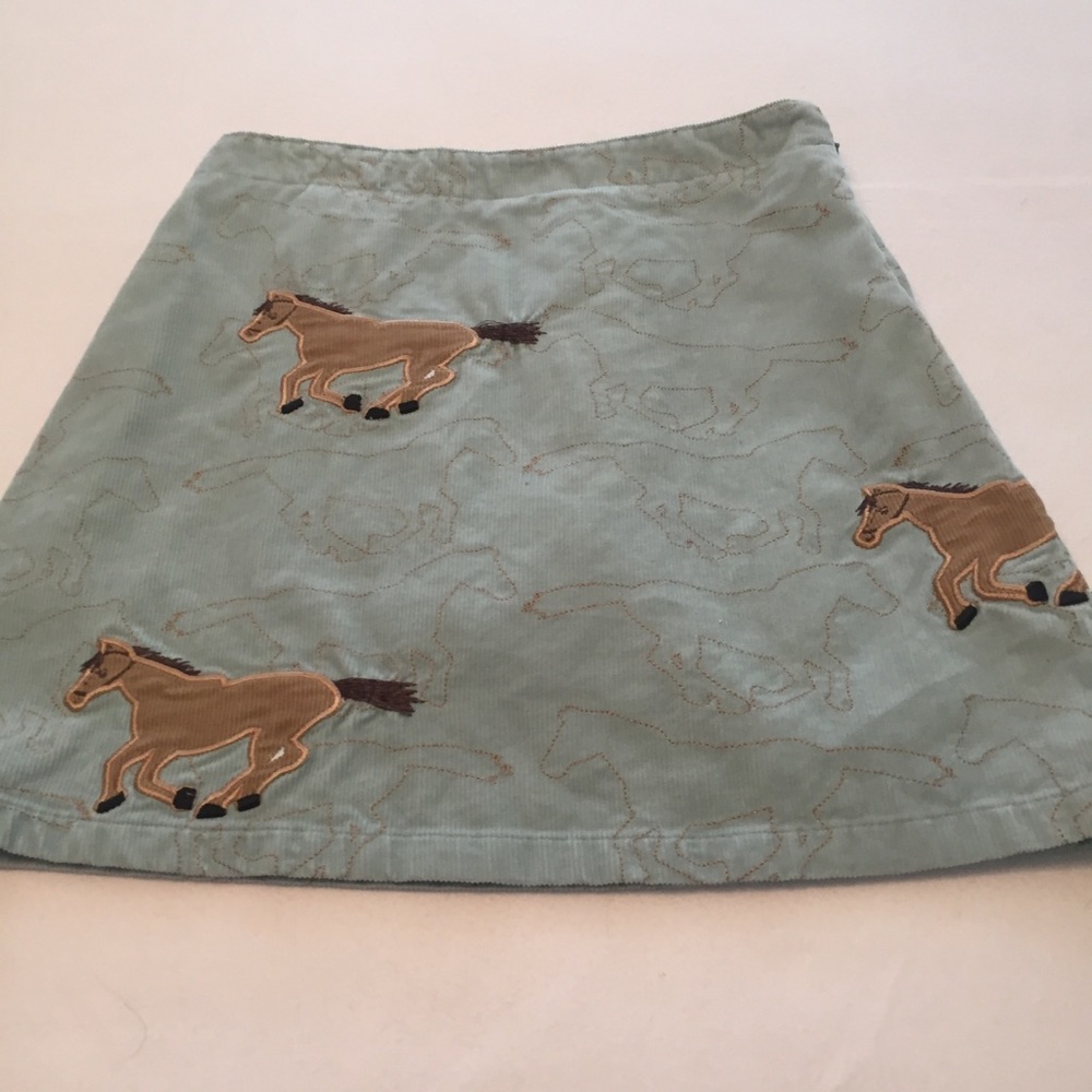 Lands End Corduroy Horse Skirt. size 12 - Picture 3 of 7